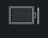 tablet size One by Wacom si